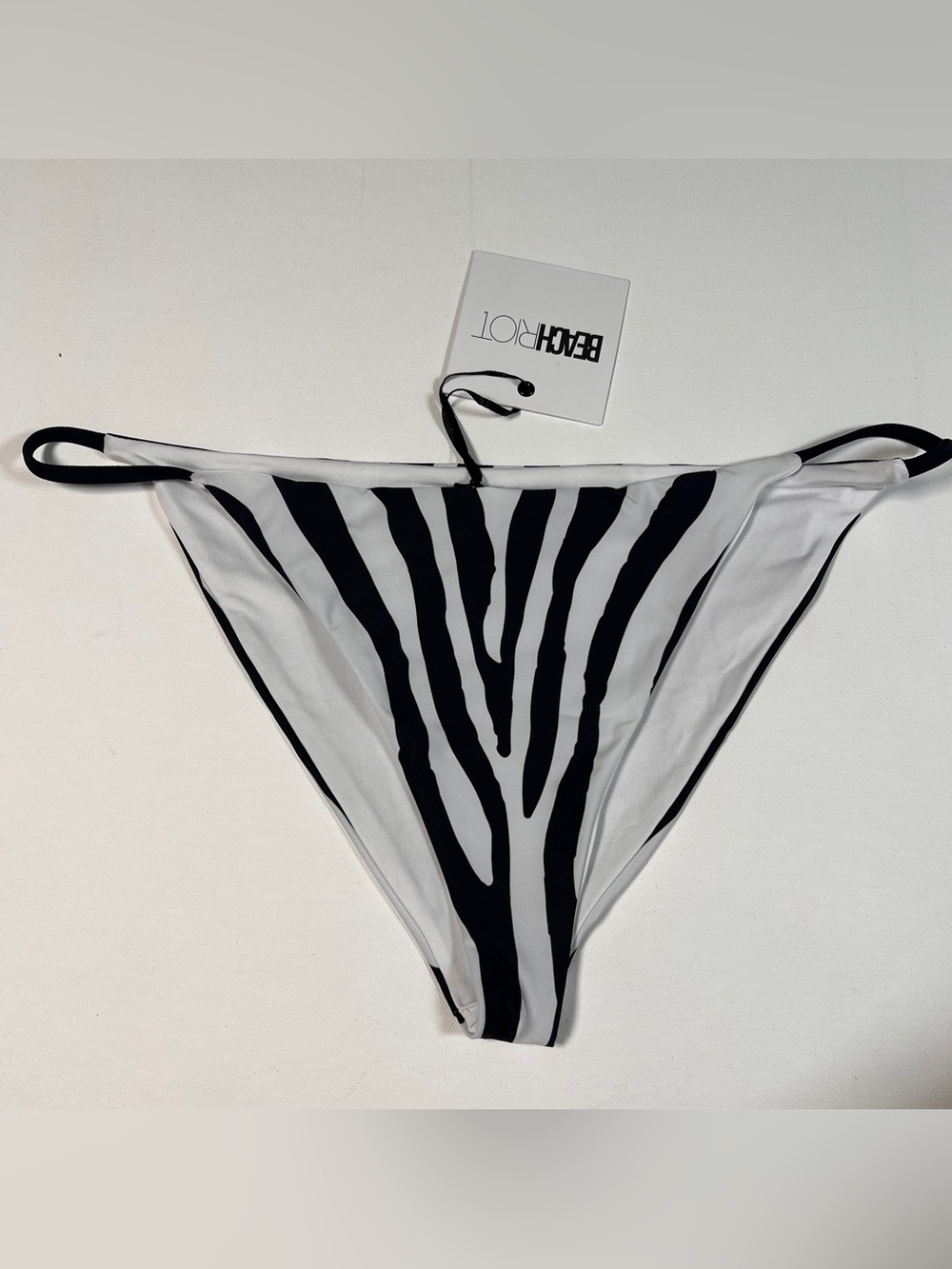 NWT XL Beach Riot Zebra Print Bikini Bottom